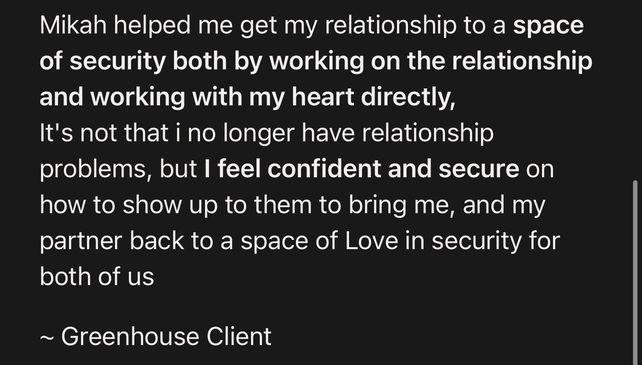 Community testimonial screenshot